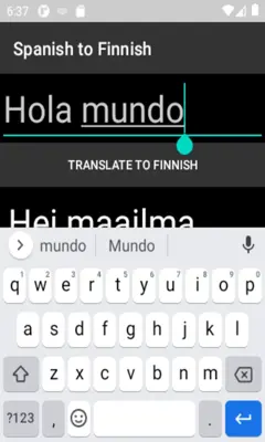 Spanish to Finnish Translator android App screenshot 2